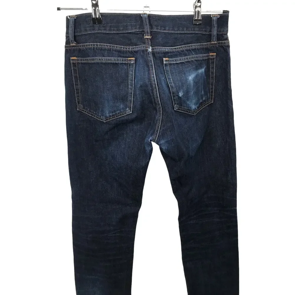 J. Crew Mercantile Dark Wash Slim Straight Jeans Mens 30x32